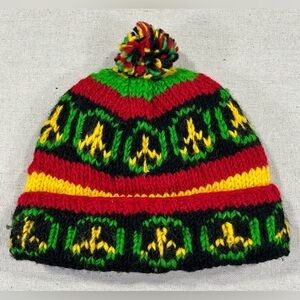 Kathmandu 100% Wool Fleece liner Tassel Cap/Hat One Size Outdoor Ski Snowboard‎